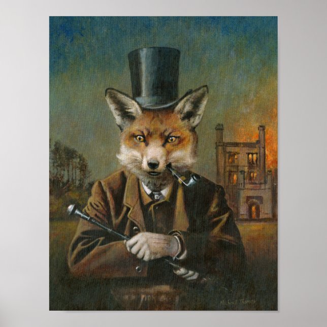 A Impressão da Dapper Fox 10 x 12,89 (Frente)