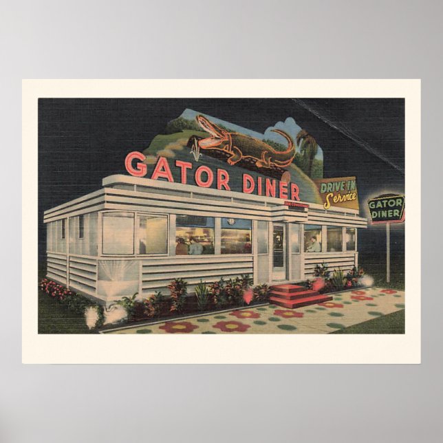 A Impressão do Gator Diner (Frente)