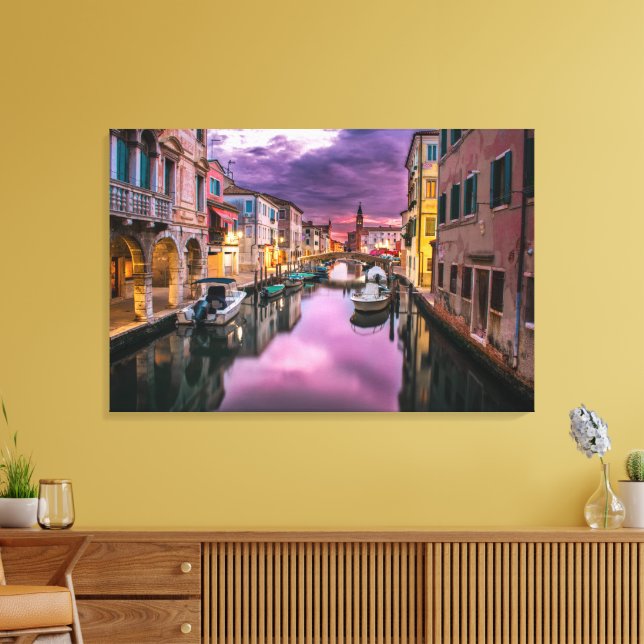A Impressão em Tela do Grande Canal de Veneza (Insitu(Sala de estar))