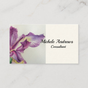 A íris bonito personaliza a lavanda dos cartões