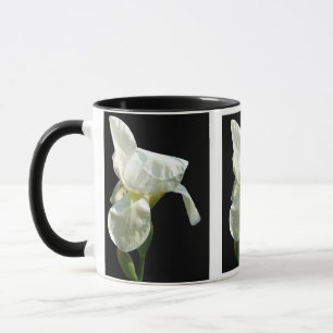 A íris floresce a caneca