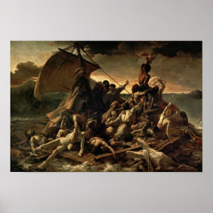 A jangada dos Medusa por Gericault - Poster
