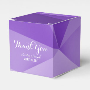 A jóia Amethyst tonifica caixas do favor do