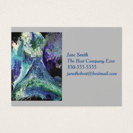 A Laguna nº 1 pintura em azul, Cartão de visita te