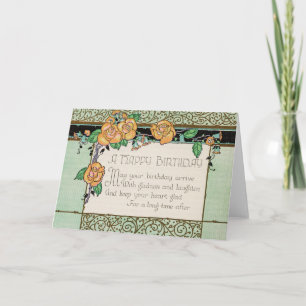 A laranja floresce o cartão de aniversário de ri