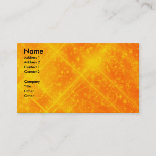 A laranja Sparkles cartão de visita