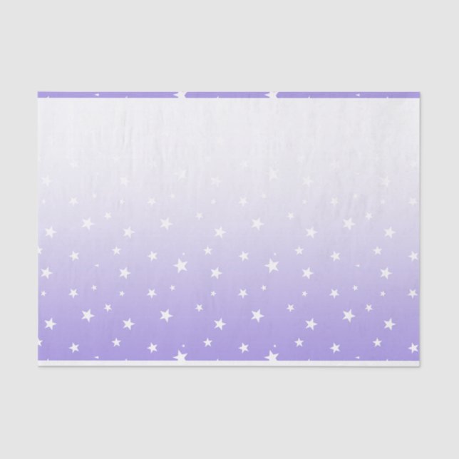 A lavanda de Ombre Stars o lenço de papel (Frente )