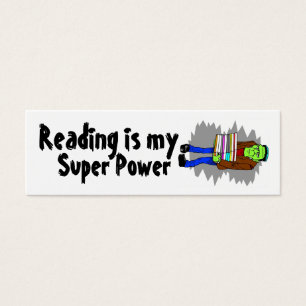 A leitura é meu mini Bookmarker do poder super