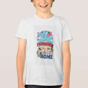 A Liberdade Começa Em Casa Camiseta Inspiradora e