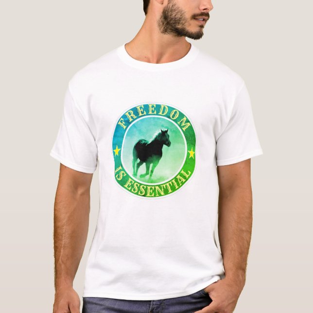 A liberdade é essencial (luz) à camisa (Frente)