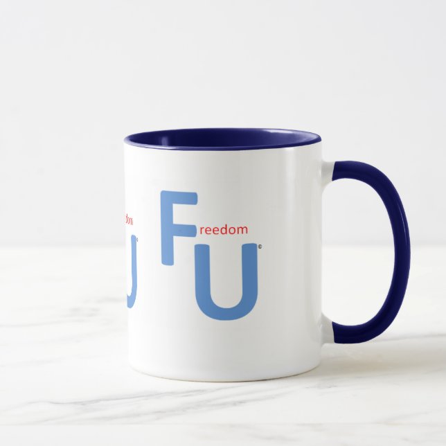 A liberdade U 3 tomou partido - caneca de café de (Direita)