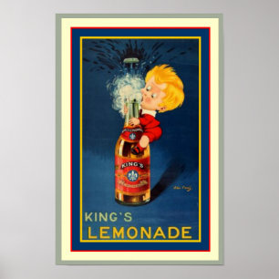 A Limonada Anúncio Poster do vintage do rei 11,5
