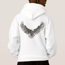 A linha arte da rusga da águia dos meninos caçoa o