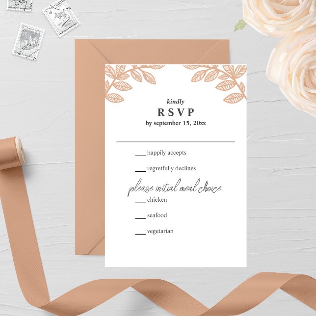 A Linha Whimsical Deixa A Placa RSVP De Casamento (Criador carregado)