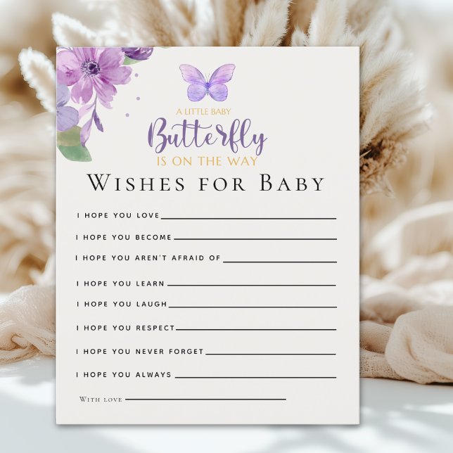 A Little Baby Butterfly is on The Way Baby shower (Criador carregado)