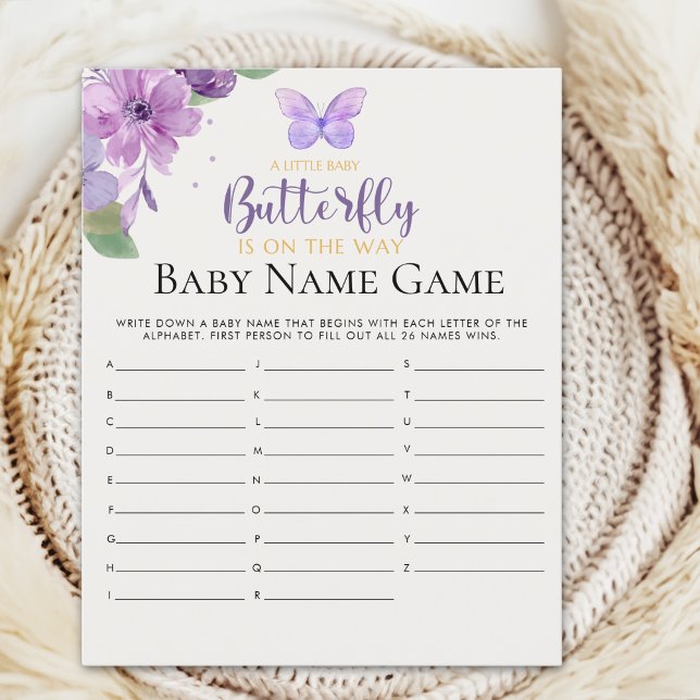 A Little Baby Butterfly is on The Way Baby shower (Criador carregado)