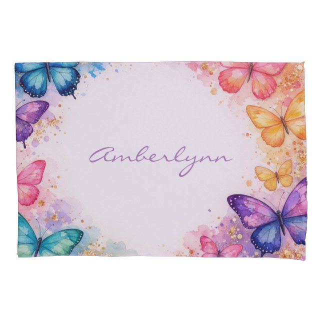 A Little Butterfly On It’s Way Glitter Baby Shower (Frente)