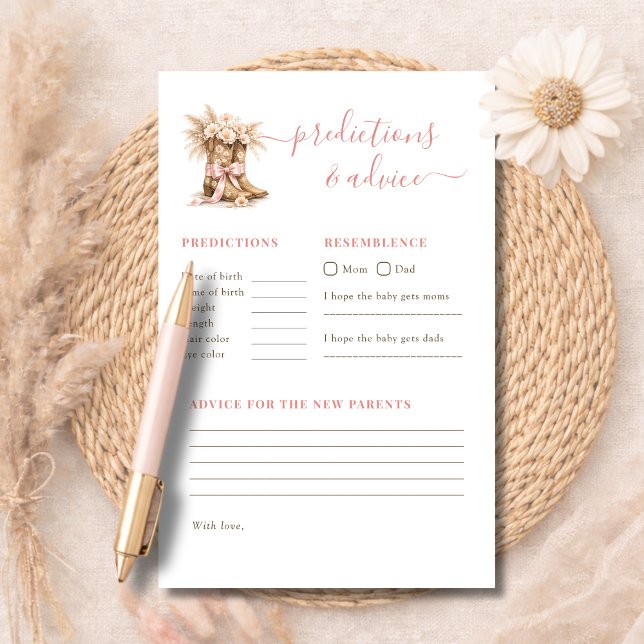 A Little Cowgirl Shower Game Predictions & Advice (Criador carregado)