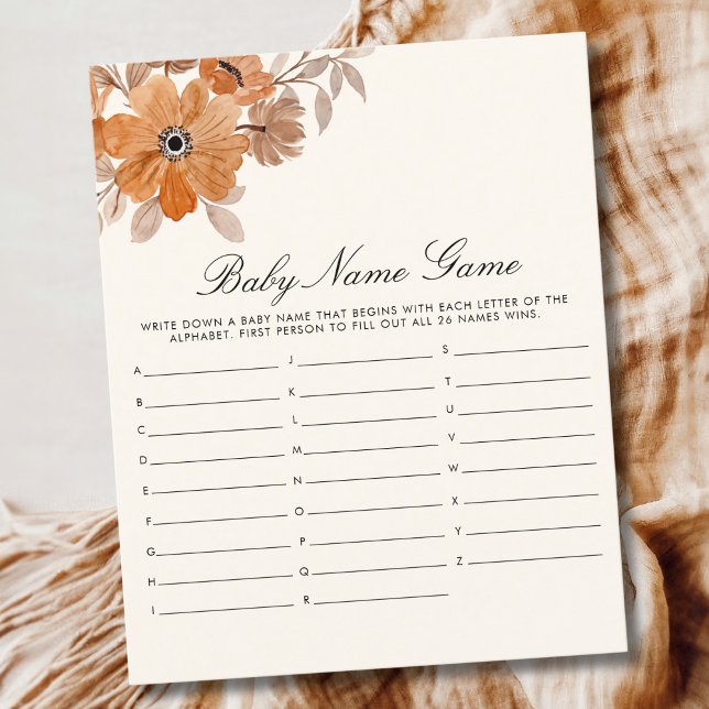 A Little Wildflower is on The Way Girl Baby Shower (Criador carregado)