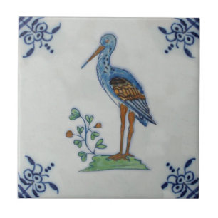 A loja Delft Polychrome do século XVIII? Heron? R