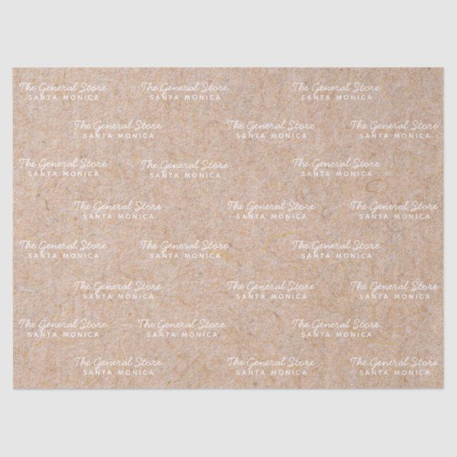 A Loja Geral de Papel Tecido Kraft (Frente )