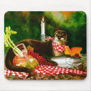 A lontra invade o piquenique Mousepad