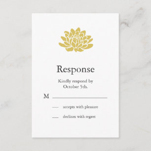 A Lotus Flower RSVP (amarelo)