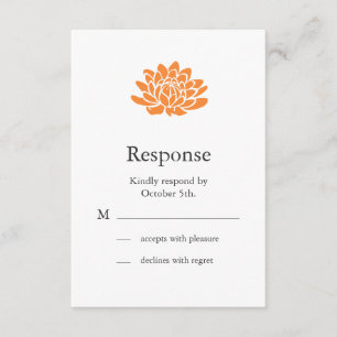 A Lotus Flower RSVP (laranja)