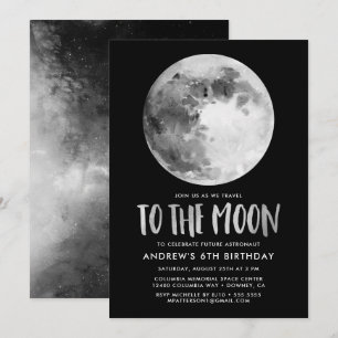 À Lua CONVITE DE ANIVERSÁRIO