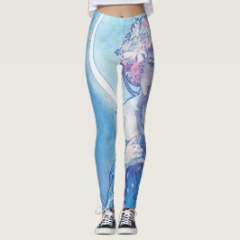 "A Lua" por Leggings Azuis Mucha