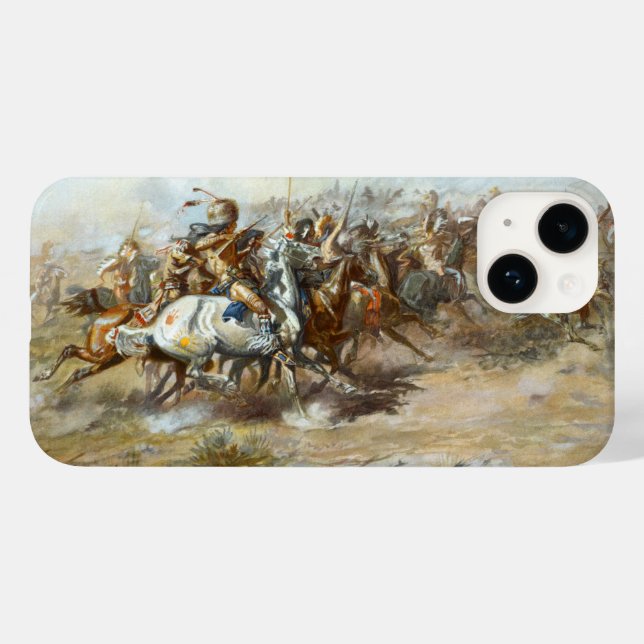 A Luta de Custer Batalha Charles Marion Russell  (Verso (horizontal))