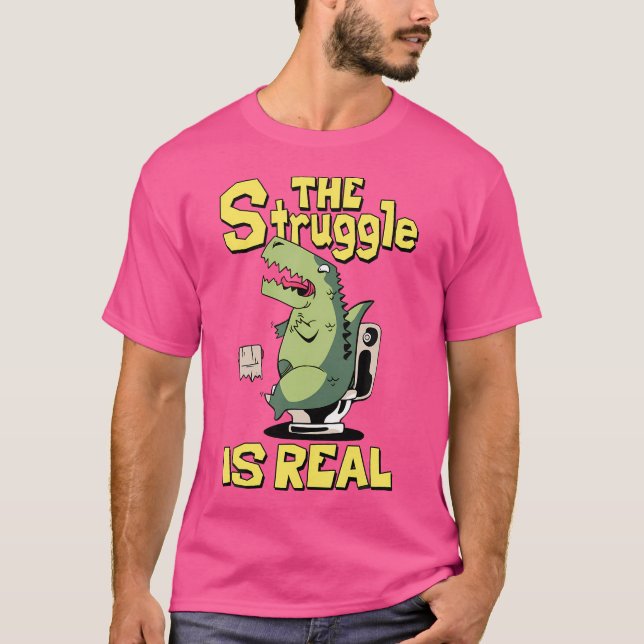 A Luta É A Verdadeira Camisa Trex Arm Curto T Rex  (Frente)
