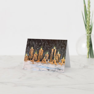 À luz de velas, um design de Cartões de agradeci
