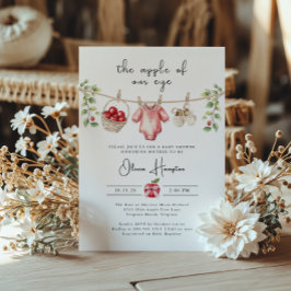 A Maçã do Convite para Chás de fraldas