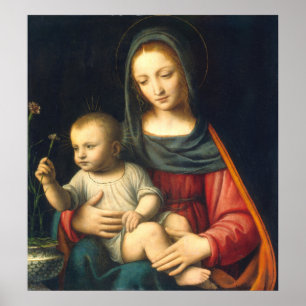 A Madonna - Bernardino Luini Fine Art Poster