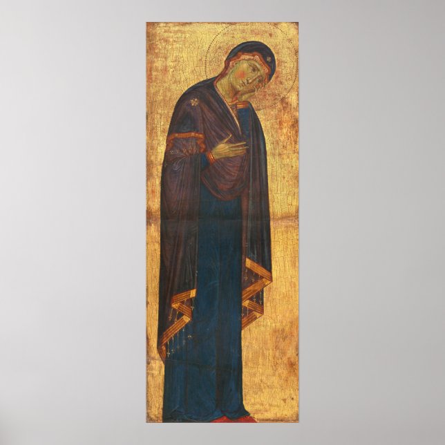 A Madonna de luto - Franciscan Fine Art Poster (Frente)