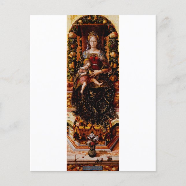A Madonna della Candeletta de Carlo Crivelli Arte (Frente)