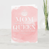 A mãe é a Rainha | Cartões Dias de as mães