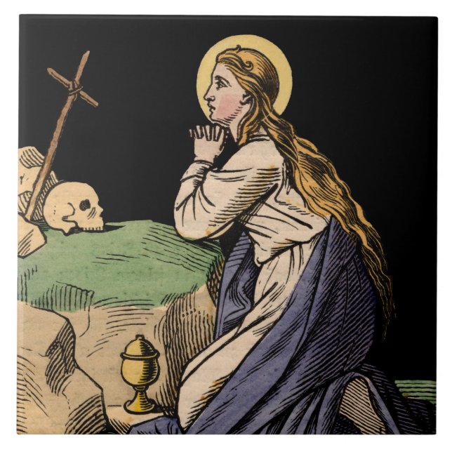 A Magdalen Penitente Rezando (Frente)