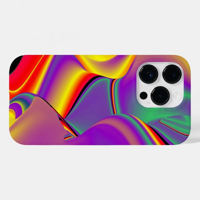 A magia das cores do Rainbowart Abstrato 3D (Verso (horizontal))