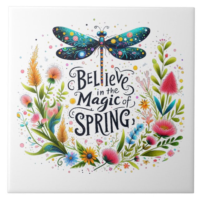 A Magia do Primavera floral (Frente)