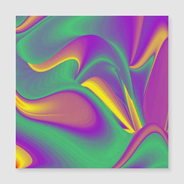 A Mágica do Cartão Magnético de Cores (Frente)