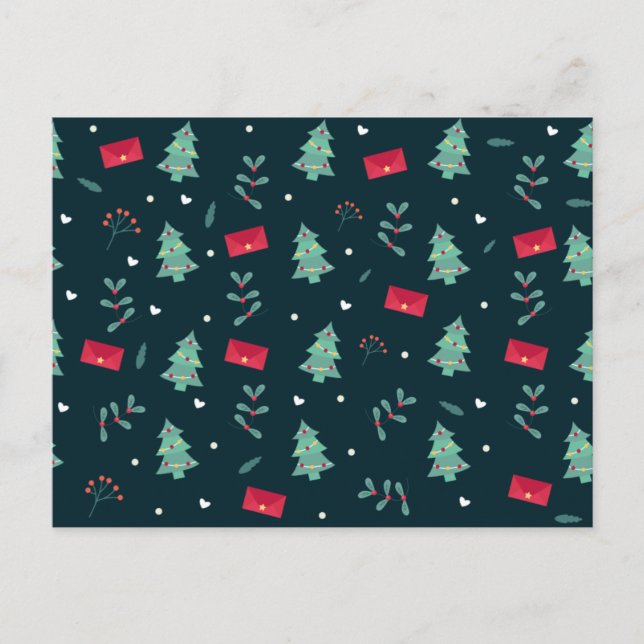 A mágica do cartão postal de feriado do Polo Norte (Frente)