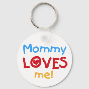 A mamãe ama-me chaveiro
