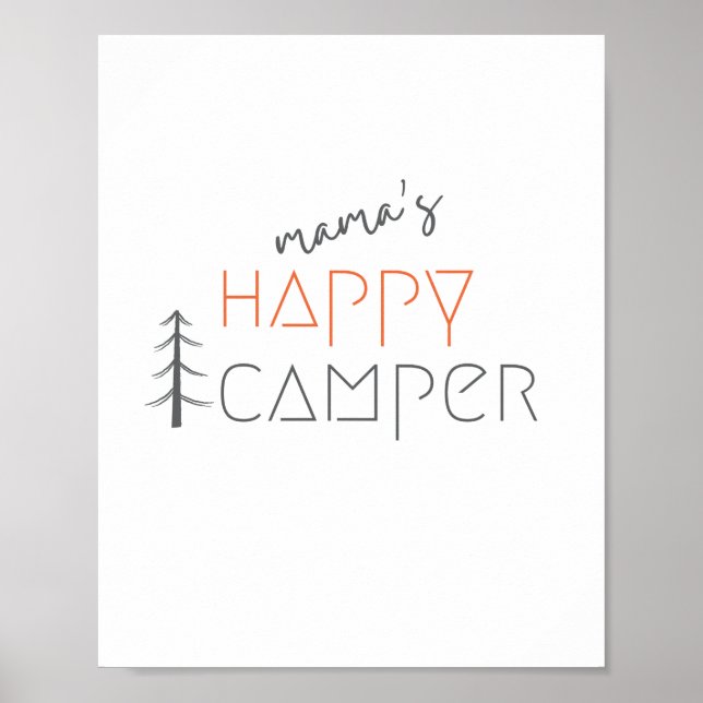 a mamãe é uma campista feliz. POSTER e IMPRESSÕES (Frente)