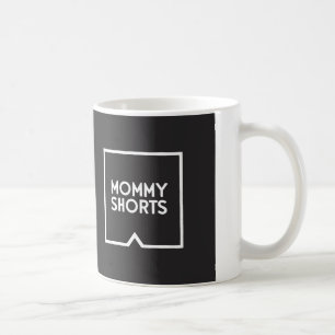 A mamãe Shorts a caneca - preto