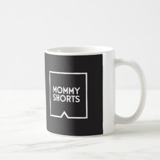 A mamãe Shorts a caneca - preto