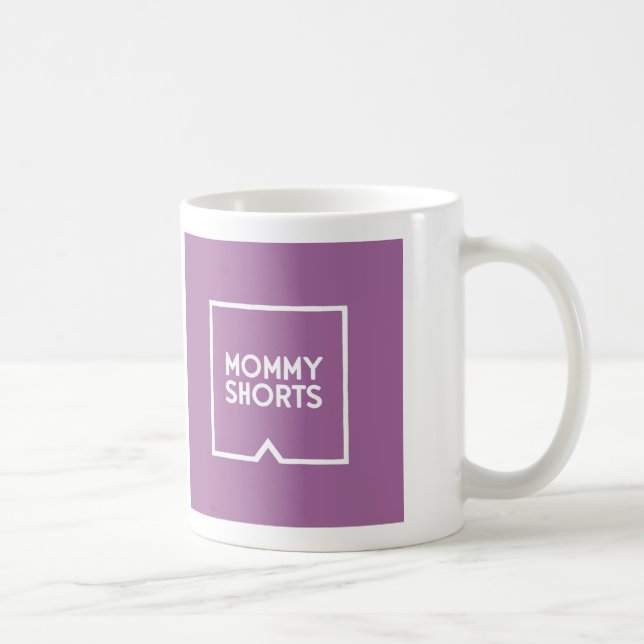 A mamãe Shorts a caneca - roxo (Direita)