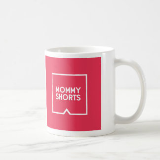 A mamãe Shorts a caneca - vermelho