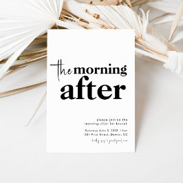 A Manhã Após O Convite Brunch De Casamento